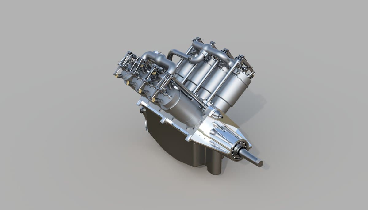 Curtiss OXX-6 V8: Reverse Engineering to Augmented Reality