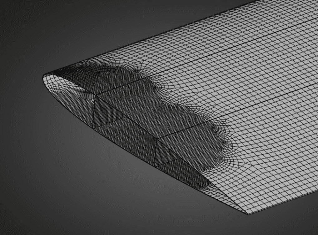 Figure 5: Refined mesh used for the sensitivity comparison.