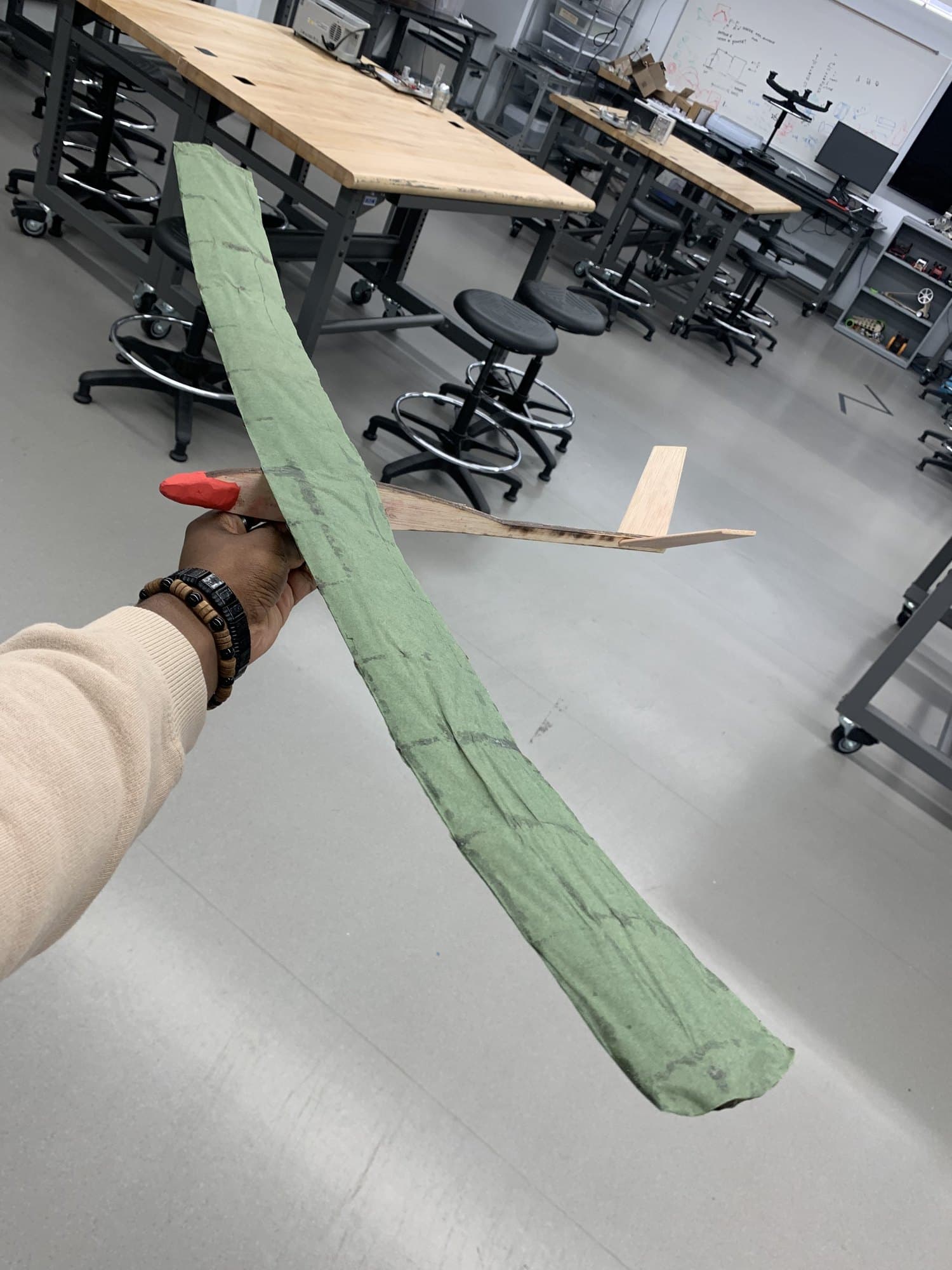 Figure 4: A finished wing panel during the build.